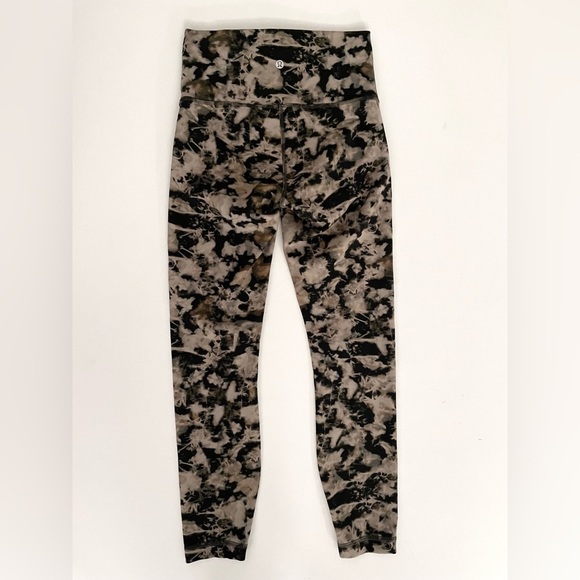 Lululemon Wunder Train High Rise Tight 25" Dispersed Light Raw Linen W5CXNS 6 - Picture 7 of 9